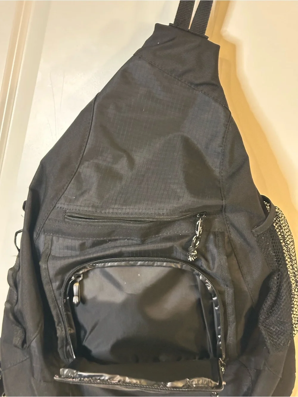 Mercury Black Sling Backpack